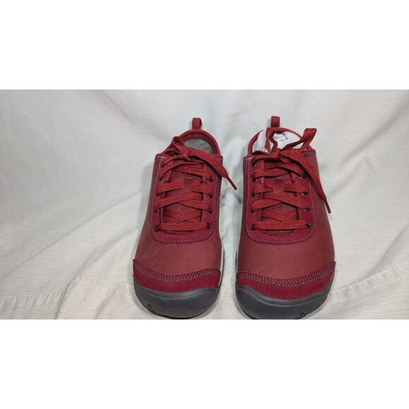 Keen Womens Hush Lea CNX Suede Leather Lace Up Sneakers Sz 8.5 Bike Red - Picture 3 of 8